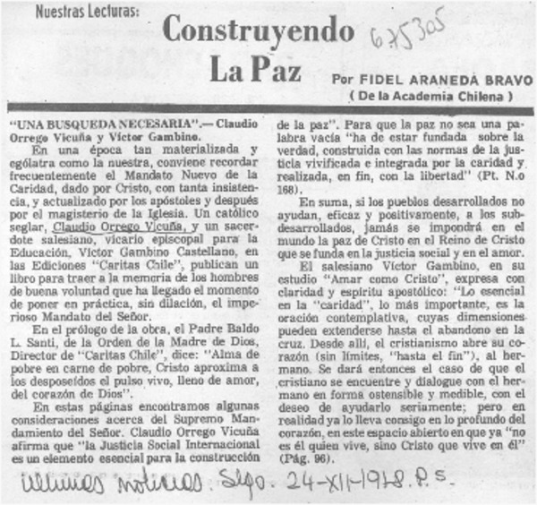 Contruyendo la paz