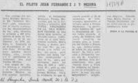 El piloto Juan Fernández J. T Medina