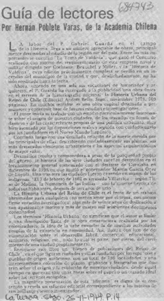 Guía de lectores