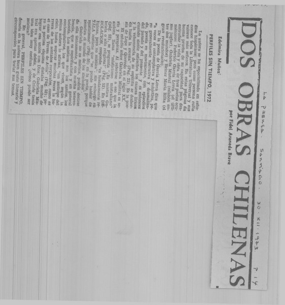 Perfiles sin tiempo, 1972
