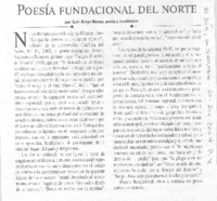 Poesía fundacional del norte