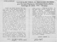 González Vera, Clásico del humor