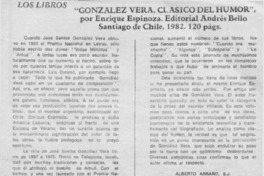 González Vera, Clásico del humor