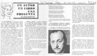 Un autor, un libro, una pregunta