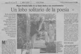 Un lobo solitario de la poesía  [artículo] Richard Vera.