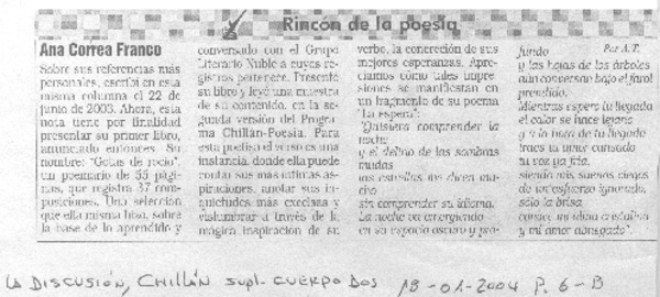 Rincón de la poesía