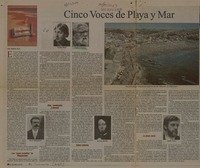Cinco voces de playa y mar  [artículo] Jessica Atal.