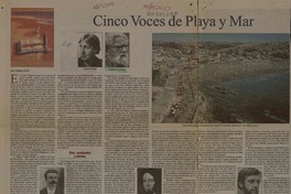 Cinco voces de playa y mar  [artículo] Jessica Atal.