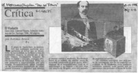 Antisolemne y divertido, Oses  [artículo] Antonio Avaria.
