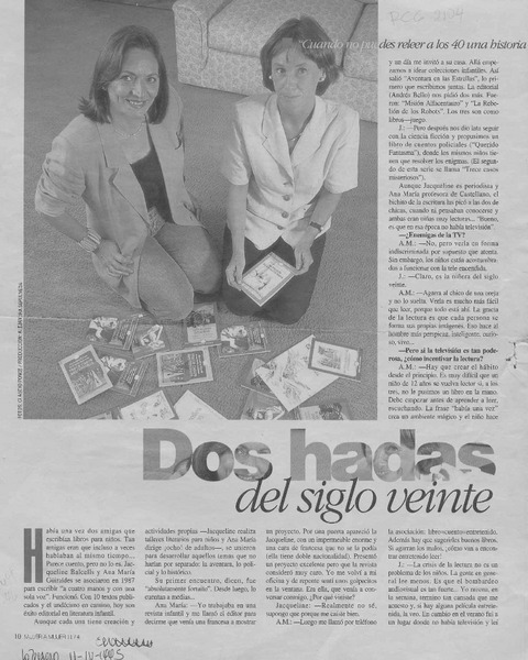 Dos hadas del siglo veinte  [artículo] Paola Sotomayor S.