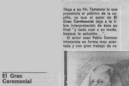 El gran ceremonial