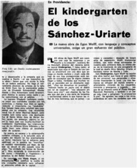 El kindergarten de los Sánchez-Uriarte