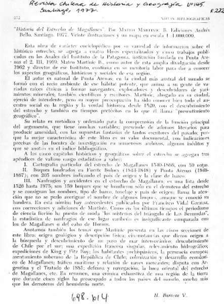 Historia del Estrecho de Magallanes
