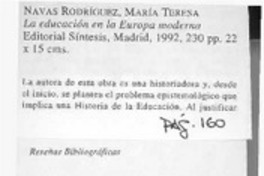 La educación en la Europa moderna