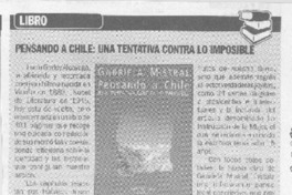 Pensando a Chile