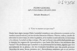 Pedro Lemebel, apuntes para un estudio