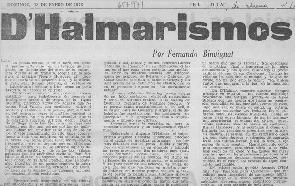 D'Halmarismos  [artículo] Fernando Binvignal.