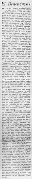 El Degenéresis