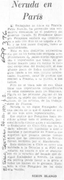 Neruda en París