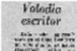 Volodia escritor