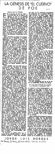 La génesis de "El cuervo" de Poe