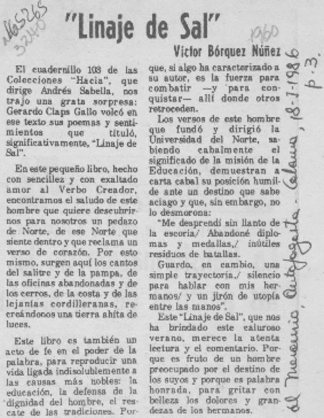 "Linaje de sal"
