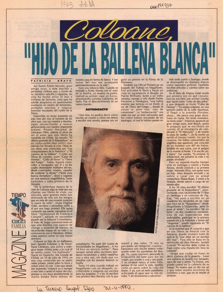 "Hijo de la ballena blanca"