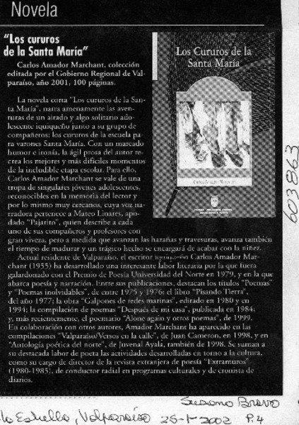 Los cururos de la Santa María"  [artículo] Susana Bravo