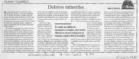 Delirios infantiles  [artículo] Roberto Brodsky