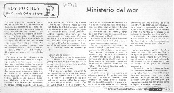 Ministerio del mar
