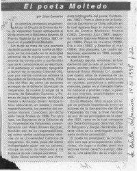 El poeta Moltedo  [artículo] Juan Cameron.