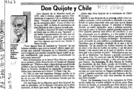 Don Quijote y Chile  [artículo] Fernando Campos Harriet.