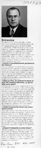Entrevista  [artículo]