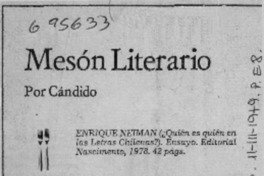 Mesón literario