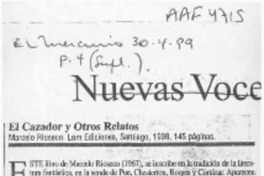 El cazador y otros relatos  [artículo] Rodrigo Cánovas.