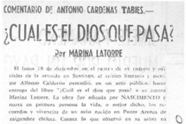Cuál es el Dios que pasa?