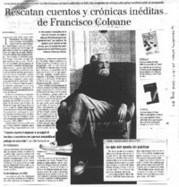 Rescatan cuentos y crónicas inéditas de Francisco Coloane