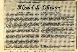 Miguel de Olivares  [artículo].
