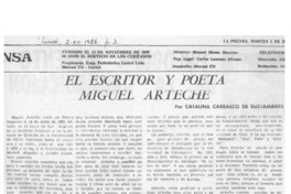 El escritor y poeta Miguel Arteche