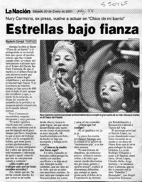 Estrellas bajo fianza  [artículo] Rigoberto Carvajal