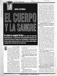 El cuerpo y la sangre  [artículo] Carolina Robino.