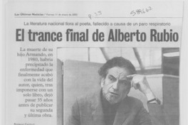 El trance final de Alberto Rubio