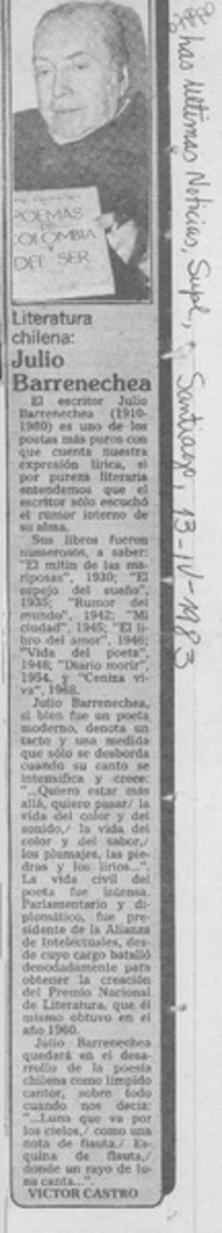 Julio Barrenechea