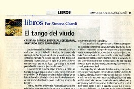 El tango del viudo  [artículo] Ximena Ceardi.