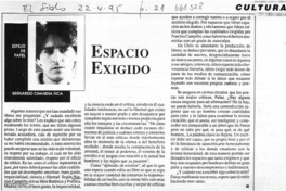 Espacio exigido