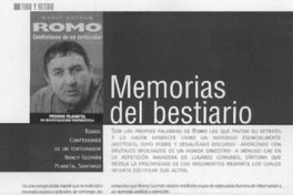 Memorias del bestiario  [artículo] Sergio Coddou