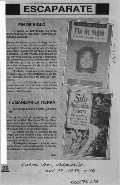 Escaparate  [artículo] E. C.