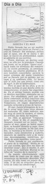 Neruda y el mar  [artículo] E. C.