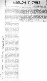 Neruda y Chile