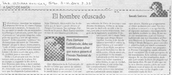 El Hombre ofuscado.